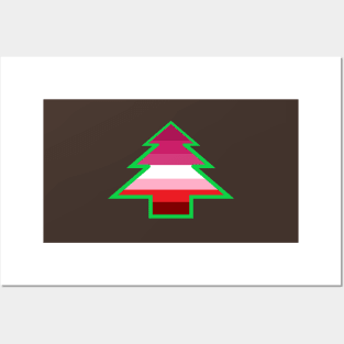 Lesbian Pride: Christmas Tree Posters and Art
